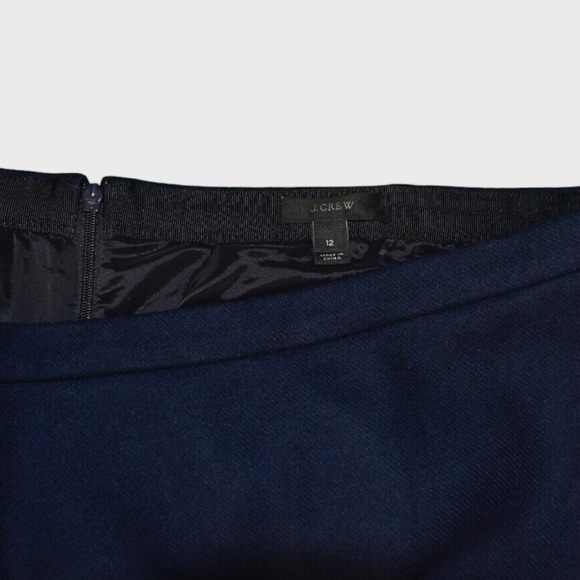 J Crew Bonded Wool Blend Flounce Mini Skirt - Picture 5 of 5